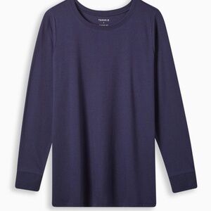 Torrid Navy Crew Neck Jersey Knit Tee NWT Size 0X
